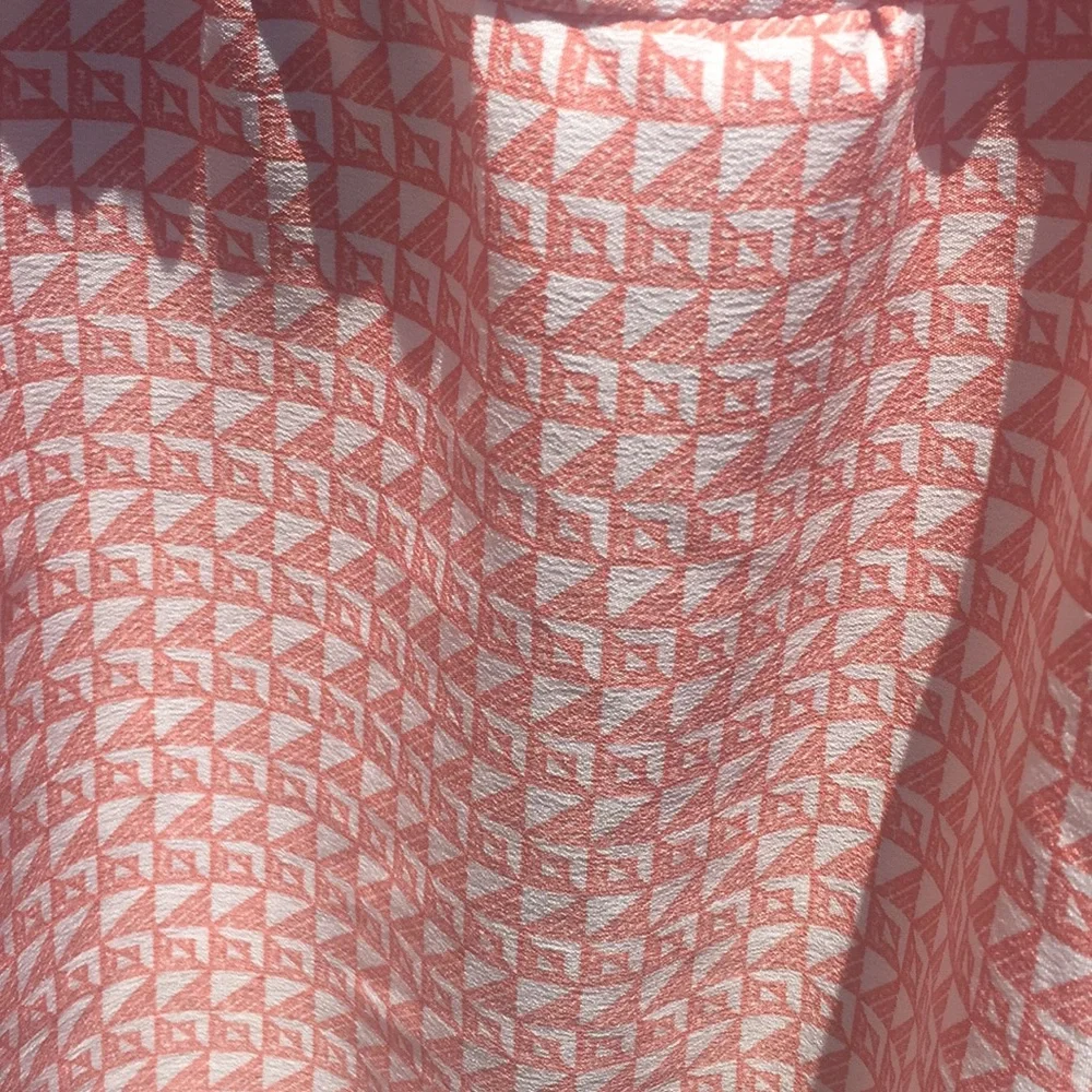 O’Neill Orange and White Dress Sz Large EUC